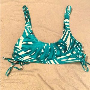 Tropical Print Bikini Top